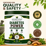AYURCETRA Diabetes Power Powder | Ayurvedic Blood Sugar Support | 10+ Herbs | 200g
